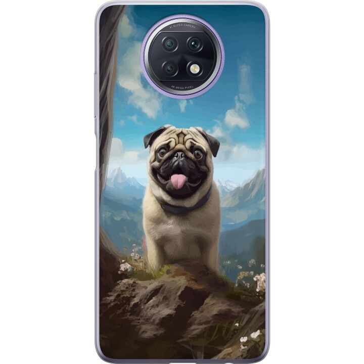 Mobile case for Xiaomi Redmi Note 9T with Happy Dog design in the group SMARTPHONE & TABLETS / Phone cases / Xiaomi at TP E-commerce Nordic AB (A66725)