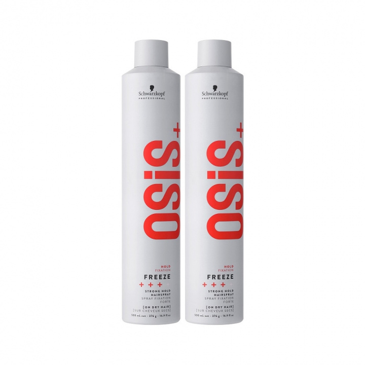 2-pack Schwarzkopf Osis Freeze 500ml in the group BEAUTY & HEALTH / Hair & Styling / Hair styling / Hair spray at TP E-commerce Nordic AB (C00260)