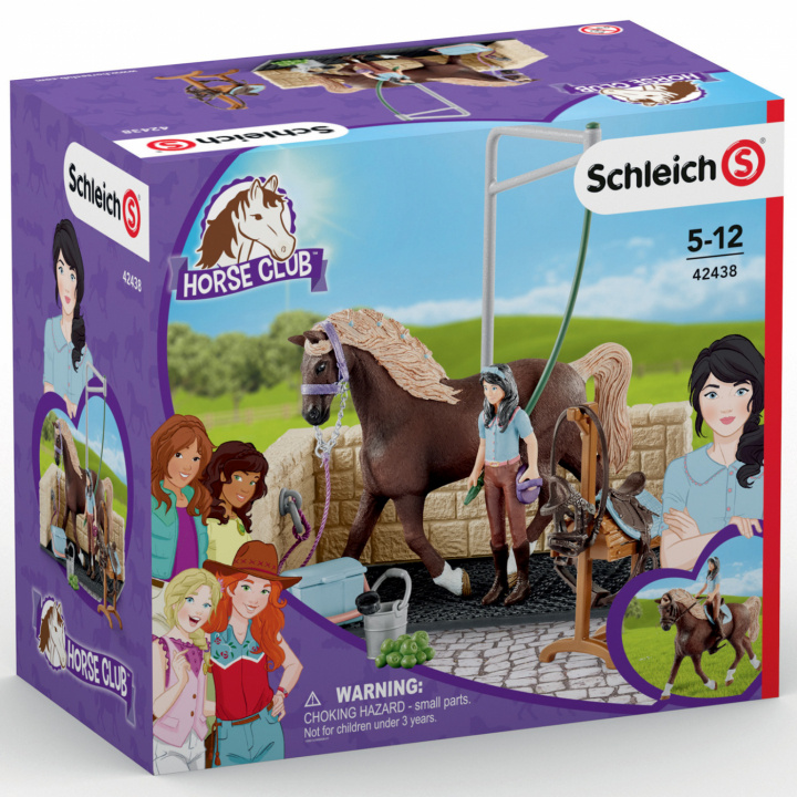 Schleich Washing area with Horse Club Emily & Luna in the group TOYS, KIDS & BABY PRODUCTS / Toys / Figures & Miniatures at TP E-commerce Nordic AB (C02404)