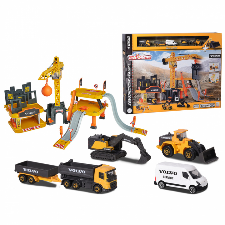 Creatix Construction + 5 Volvo in the group TOYS, KIDS & BABY PRODUCTS / Toys / Toys at TP E-commerce Nordic AB (C02831)