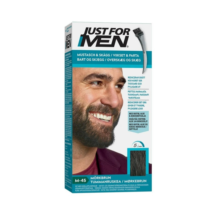 Just For Men Moustache & Beard - Dark Brown M45 in the group BEAUTY & HEALTH / Hair & Styling / Beard care / Beard Dye at TP E-commerce Nordic AB (C03657)