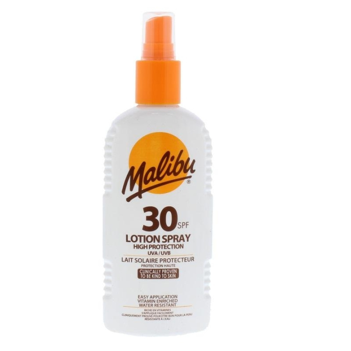 Malibu Lotion Spray SPF30 200ml in the group BEAUTY & HEALTH / Skin care / Tanning / Sunscreen at TP E-commerce Nordic AB (C03717)