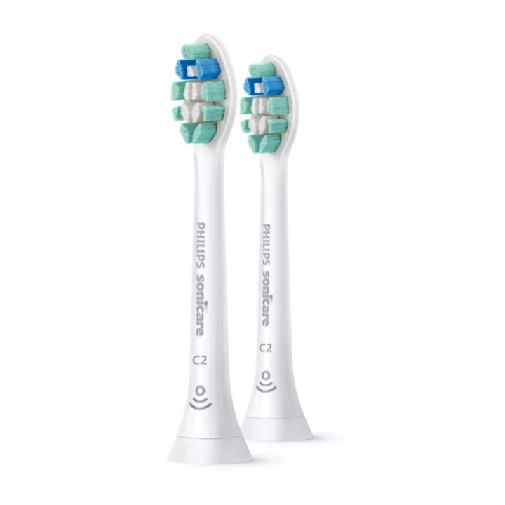 HX9022/10 Replacement Brush Sonicare C2 Optimal Plaque Defence 2-pack White in the group BEAUTY & HEALTH / Oral care / Accessories for electric toothbrushes at TP E-commerce Nordic AB (C06208)