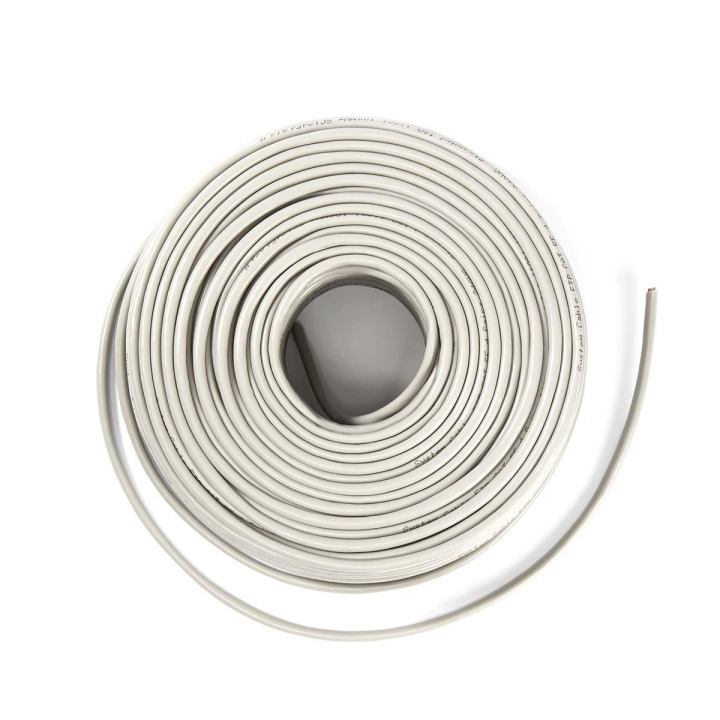 Nedis Network Cable Roll | CAT6 | Solid | F/UTP | Copper | 50.0 m | Indoor | Round | PVC | Grey | Gift Box in the group COMPUTERS & PERIPHERALS / Computer cables / Network cables / Cat6 at TP E-commerce Nordic AB (C07504)