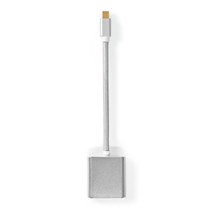 Nedis Mini DisplayPort Cable | DisplayPort 1.2 | Mini DisplayPort Male | DVI-D 24+1-Pin Female | 21.6 Gbps | Gold Plated | 0.20 m | Round | Braided | Silver | Cover Window Box in the group COMPUTERS & PERIPHERALS / Computer cables / DisplayPort / Cables at TP E-commerce Nordic AB (C07967)