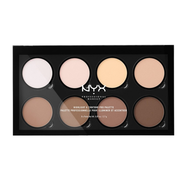 NYX PROF. MAKEUP Highlight & Contour Pro Palette in the group BEAUTY & HEALTH / Makeup / Facial makeup / Contour/Highlight at TP E-commerce Nordic AB (C10289)