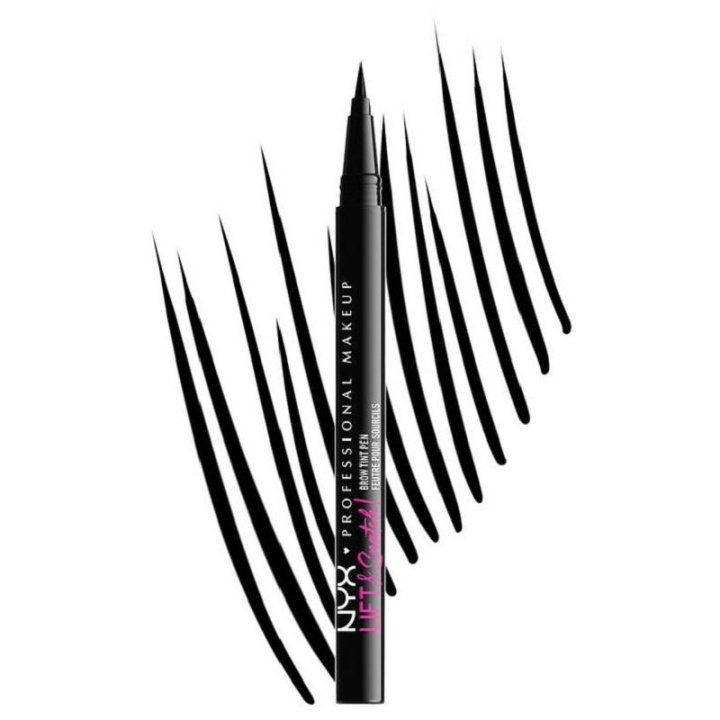 NYX PROF. MAKEUP Lift N Snatch Brow Tint Pen - Black in the group BEAUTY & HEALTH / Makeup / Eyes & Eyebrows / Brow pencils at TP E-commerce Nordic AB (C10343)