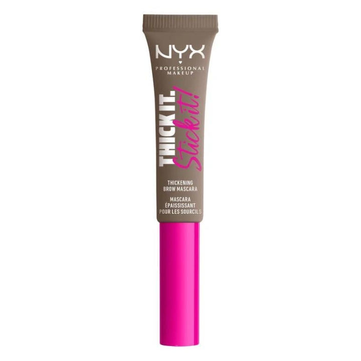 NYX PROF. MAKEUP Thick it. Stick it! Brow Mascara - Taupe in the group BEAUTY & HEALTH / Makeup / Eyes & Eyebrows / Eyebrow gel at TP E-commerce Nordic AB (C11028)