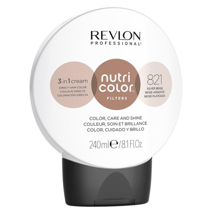 Revlon Nutri Color 821 Silver Beige 240ml in the group BEAUTY & HEALTH / Hair & Styling / Hair care / Hair Mask at TP E-commerce Nordic AB (C11078)