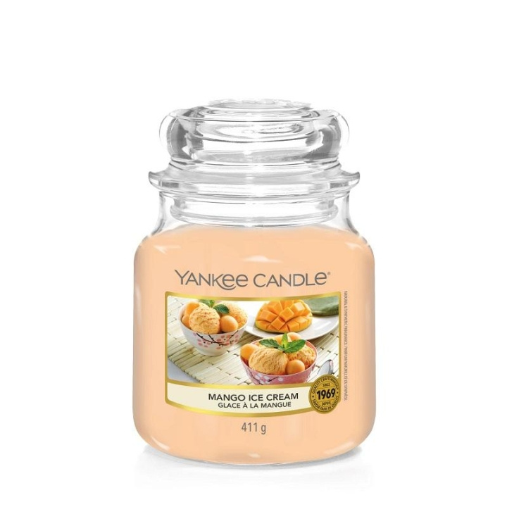 Yankee Candle Classic Medium Jar Mango Ice Cream 411g in the group BEAUTY & HEALTH / Fragrance & Perfume / Other fragrances / Scented candles at TP E-commerce Nordic AB (C11203)