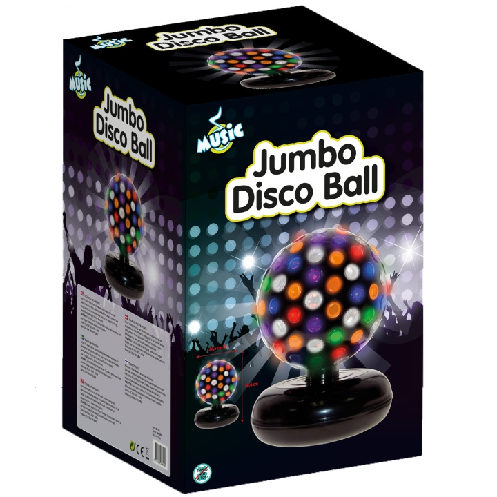 Music Jumbo Disco Ball 25cm in the group TOYS, KIDS & BABY PRODUCTS / Children\'s room / Baby lamps / Table lamps at TP E-commerce Nordic AB (C13102)