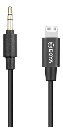 BOYA BY-K1 3.5mm TRS (Male) to Lightning (Male) Audio Adapter, 0.2m, b in the group SMARTPHONE & TABLETS / Chargers & Cables / Cables / Cables Lightning at TP E-commerce Nordic AB (C13950)