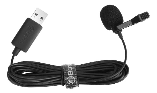 Boya Lavalier USB Microphone in the group HOME ELECTRONICS / Audio & Picture / Handheld Microphones at TP E-commerce Nordic AB (C13977)