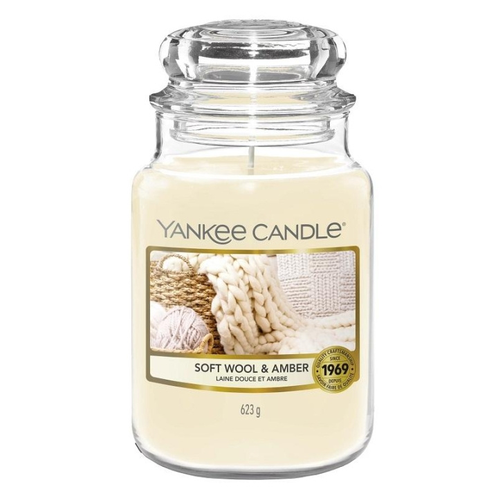 Yankee Candle Classic Large Jar Soft Wool and Amber 623g in the group BEAUTY & HEALTH / Fragrance & Perfume / Other fragrances / Scented candles at TP E-commerce Nordic AB (C14044)