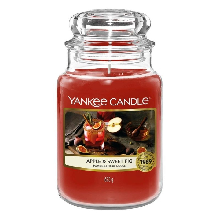 Yankee Candle Classic Large Jar Apple and Sweet Fig 623g in the group BEAUTY & HEALTH / Fragrance & Perfume / Other fragrances / Scented candles at TP E-commerce Nordic AB (C14046)