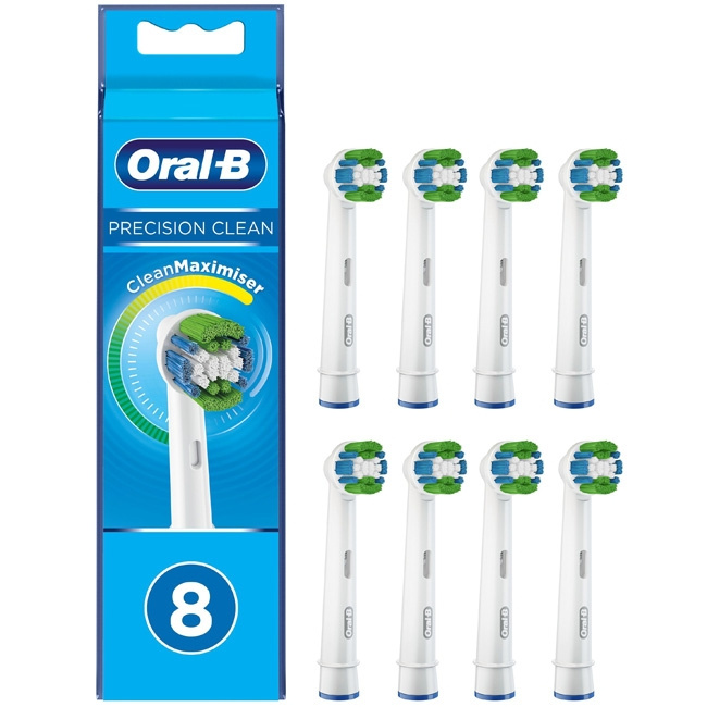 Oral B Borsthuvud Precision Clean 8st in the group BEAUTY & HEALTH / Oral care / Accessories for electric toothbrushes at TP E-commerce Nordic AB (C14120)