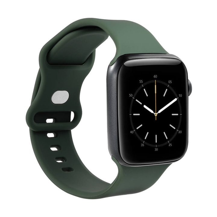 GEAR Watch Band Silicone OLIVE GREEN Apple Watch 38/40/41mm in the group Sport, leisure & Hobby / Smartwatch & Activity trackers / Accessories at TP E-commerce Nordic AB (C15822)