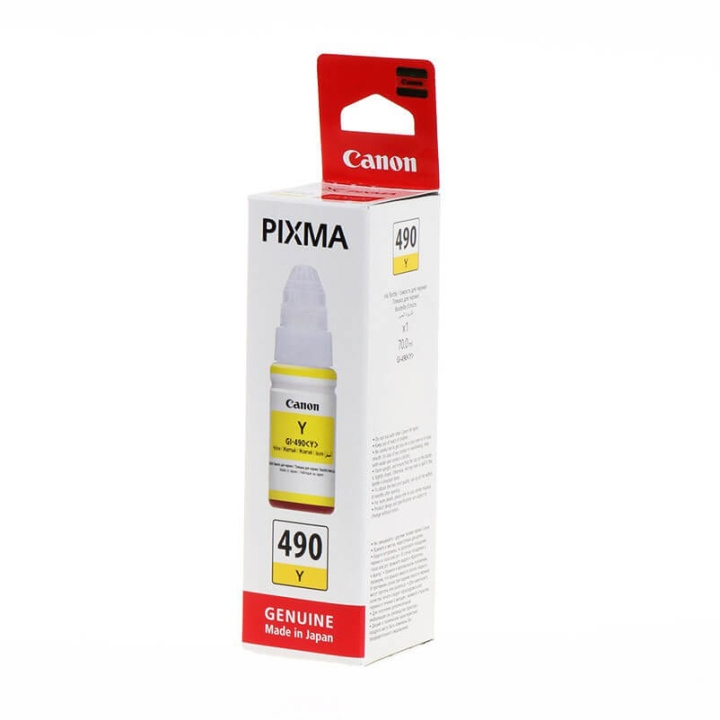 Canon Ink 0666C001 GI-490 Yellow in the group COMPUTERS & PERIPHERALS / Printers & Accessories / Ink & Toner / Ink cartridges / Canon at TP E-commerce Nordic AB (C15899)