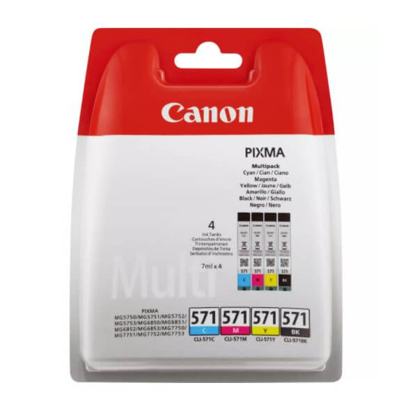 Canon Ink 0386C005 CLI-571 Multipack in the group COMPUTERS & PERIPHERALS / Printers & Accessories / Ink & Toner / Ink cartridges / Canon at TP E-commerce Nordic AB (C15958)