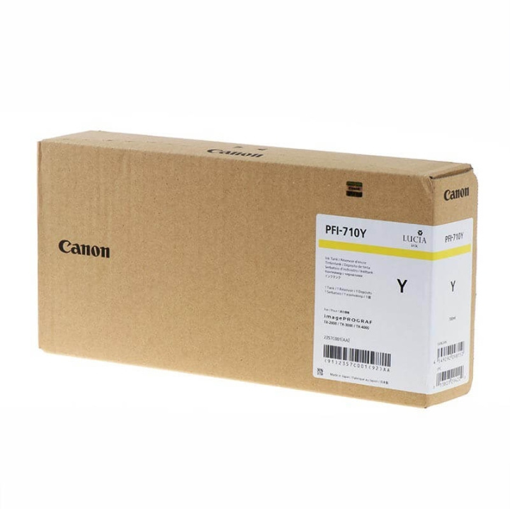 Canon Ink 2357C001 PFI-710 Yellow in the group COMPUTERS & PERIPHERALS / Printers & Accessories / Ink & Toner / Ink cartridges / Canon at TP E-commerce Nordic AB (C16018)