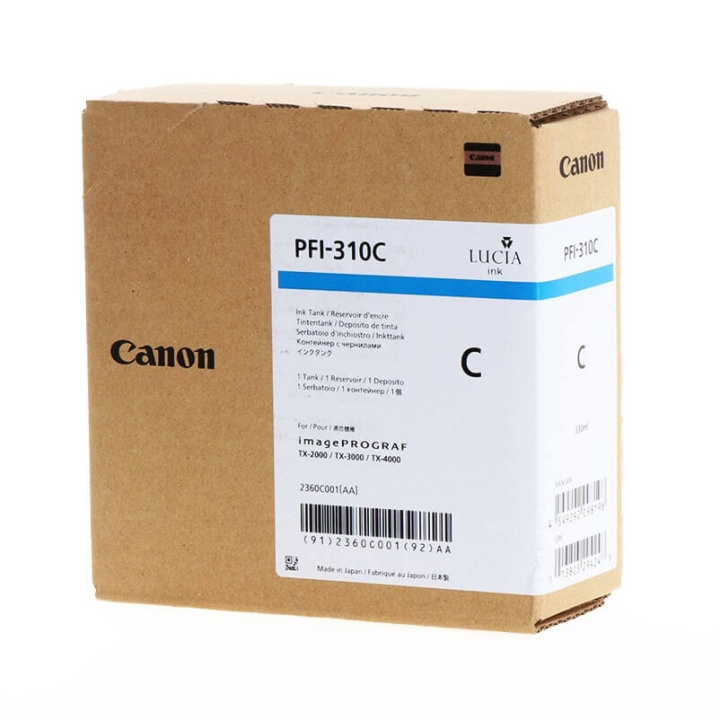 Canon Ink 2360C001 PFI-310 Cyan in the group COMPUTERS & PERIPHERALS / Printers & Accessories / Ink & Toner / Ink cartridges / Canon at TP E-commerce Nordic AB (C16021)