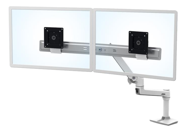 Ergotron LX Desk Dual Direct Arm (white) in the group COMPUTERS & PERIPHERALS / Computer monitor / Monitor arms & mounts at TP E-commerce Nordic AB (C17637)