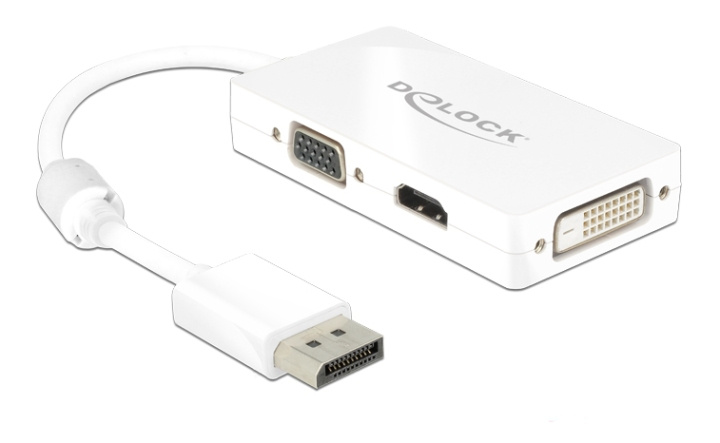 Delock Adapter Displayport 1.1 male > VGA / HDMI / DVI female Passive in the group COMPUTERS & PERIPHERALS / Computer cables / DisplayPort / Adapters at TP E-commerce Nordic AB (C17653)