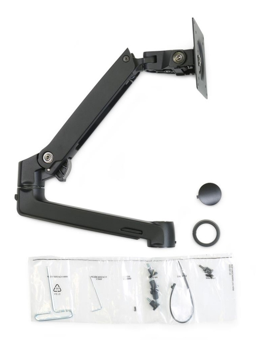 Ergotron LX Dual Stacking Arm, Extension and Collar Kit, Matte Black in the group COMPUTERS & PERIPHERALS / Computer monitor / Monitor arms & mounts at TP E-commerce Nordic AB (C17695)