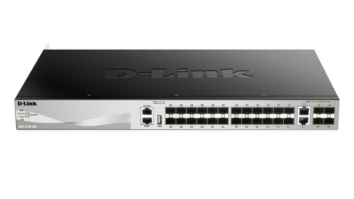 D-Link 24 SFP ports Layer 3 Stackable Managed Gigabit Switch in the group COMPUTERS & PERIPHERALS / Network / Switches at TP E-commerce Nordic AB (C17801)