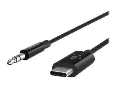 Belkin Usb-C till 3,5mm, 90cm in the group SMARTPHONE & TABLETS / Chargers & Cables / Cables / Cables Type C at TP E-commerce Nordic AB (C18880)