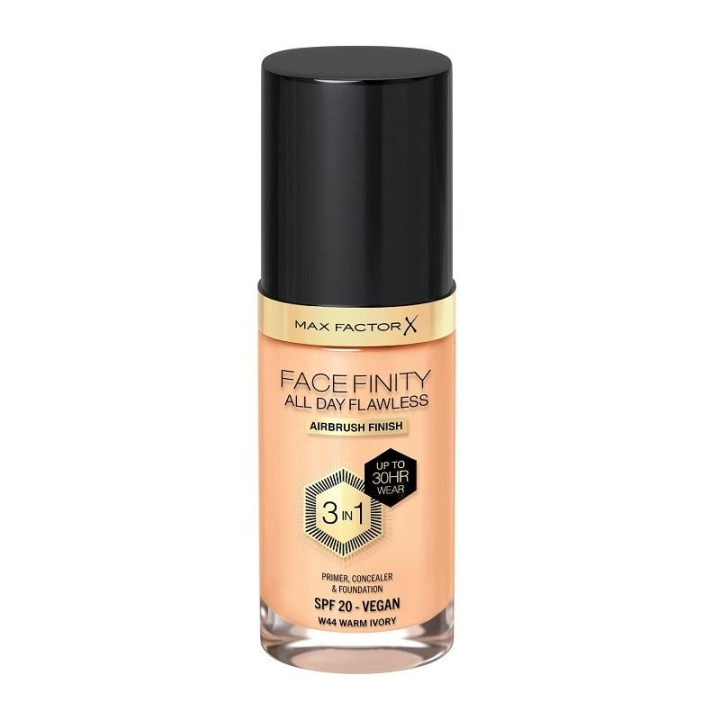 Max Factor Facefinity All Day Flawless 3 in 1 Foundation 44 Warm Ivory in the group BEAUTY & HEALTH / Makeup / Facial makeup / Foundation at TP E-commerce Nordic AB (C22860)