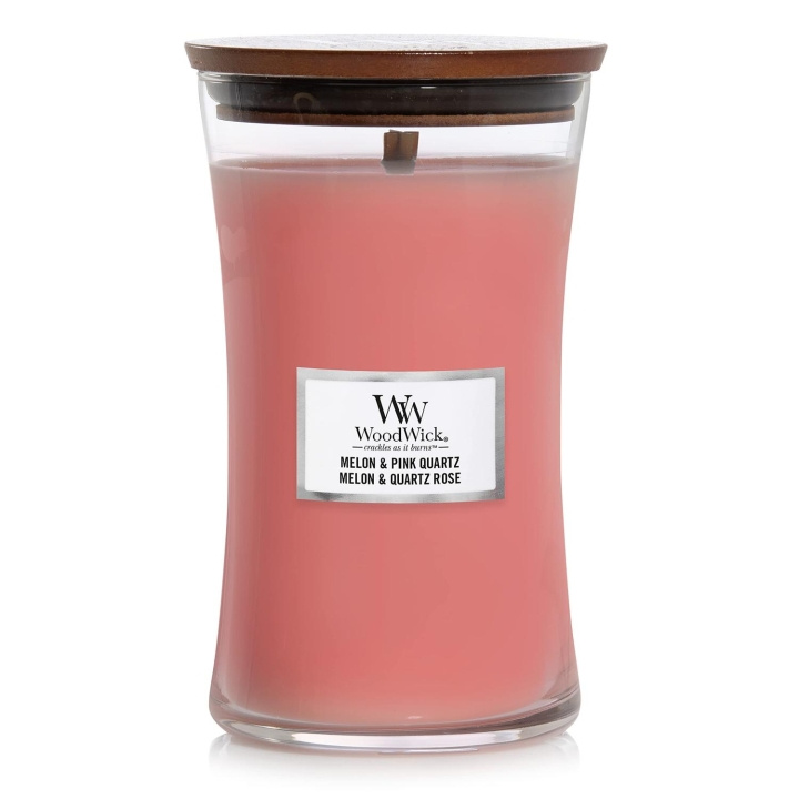 WoodWick Large - Melon & Pink Quartz in the group BEAUTY & HEALTH / Fragrance & Perfume / Other fragrances / Scented candles at TP E-commerce Nordic AB (C23049)