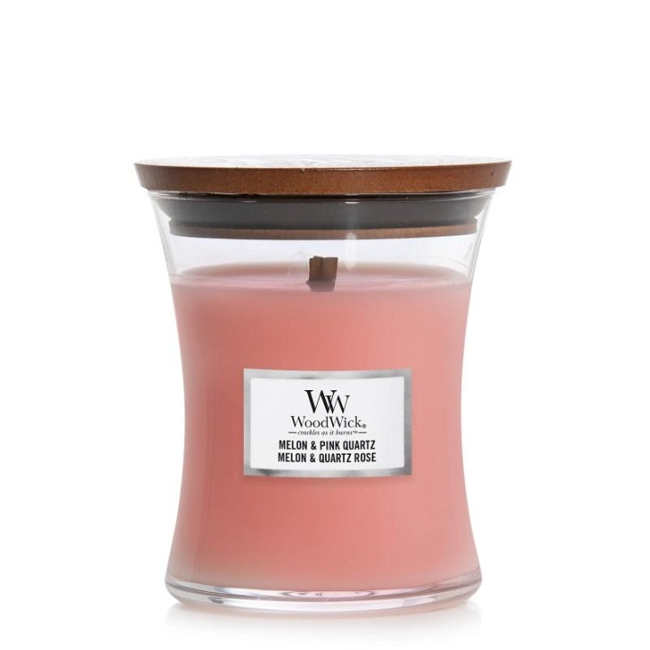 WoodWick Medium - Melon & Pink Quartz in the group BEAUTY & HEALTH / Fragrance & Perfume / Other fragrances / Scented candles at TP E-commerce Nordic AB (C23053)