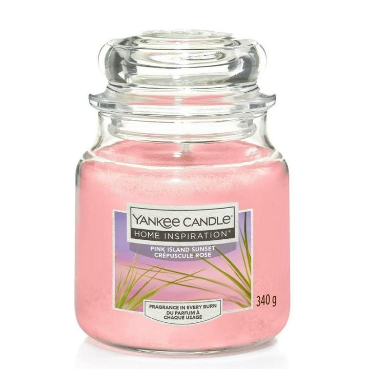 Yankee Candle Home Inspiration Medium Pink Island Sunset 340g in the group BEAUTY & HEALTH / Fragrance & Perfume / Other fragrances / Scented candles at TP E-commerce Nordic AB (C23056)