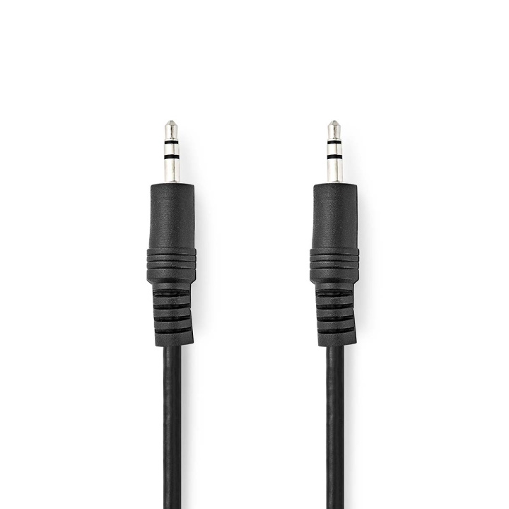 Nedis Stereo Audio Cable | 3.5 mm Male | 3.5 mm Male | Nickel Plated | 3.00 m | Round | Black | Envelope in the group HOME ELECTRONICS / Audio & Picture / Speakers & accessories / Accessories at TP E-commerce Nordic AB (C23730)