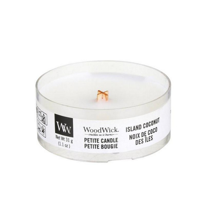 WoodWick Petite - Island Coconut in the group BEAUTY & HEALTH / Fragrance & Perfume / Other fragrances / Scented candles at TP E-commerce Nordic AB (C25956)