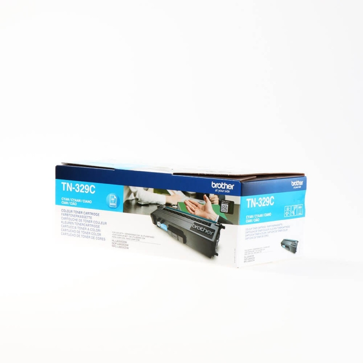 Brother Toner TN329C TN-329 Cyan in the group COMPUTERS & PERIPHERALS / Printers & Accessories / Ink & Toner / Toner / Brother at TP E-commerce Nordic AB (C26241)