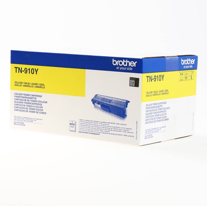 Brother Toner TN910Y TN-910 Yellow in the group COMPUTERS & PERIPHERALS / Printers & Accessories / Ink & Toner / Toner / Brother at TP E-commerce Nordic AB (C26273)