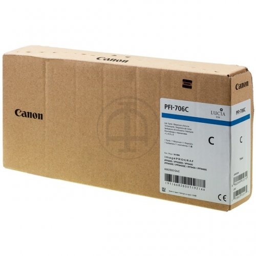 Canon Ink 6682B001 PFI-706 Cyan in the group COMPUTERS & PERIPHERALS / Printers & Accessories / Ink & Toner / Toner / Canon at TP E-commerce Nordic AB (C26362)