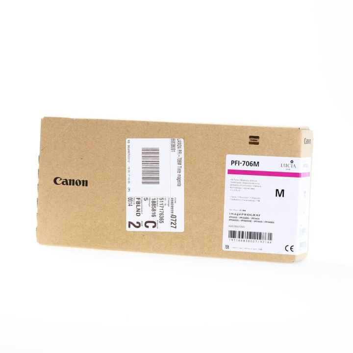 Canon Ink 6683B001 PFI-706 Magenta in the group COMPUTERS & PERIPHERALS / Printers & Accessories / Ink & Toner / Toner / Canon at TP E-commerce Nordic AB (C26363)