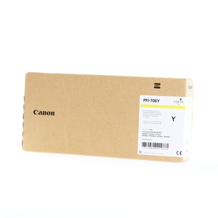 Canon Ink 6684B001 PFI-706 Yellow in the group COMPUTERS & PERIPHERALS / Printers & Accessories / Ink & Toner / Toner / Canon at TP E-commerce Nordic AB (C26364)