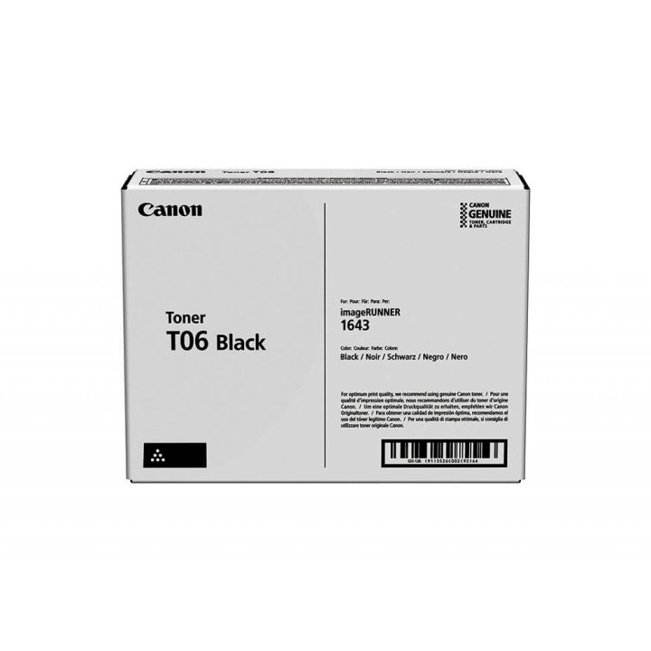 Canon Toner 3526C002 T06 Black in the group COMPUTERS & PERIPHERALS / Printers & Accessories / Ink & Toner / Toner / Canon at TP E-commerce Nordic AB (C26549)