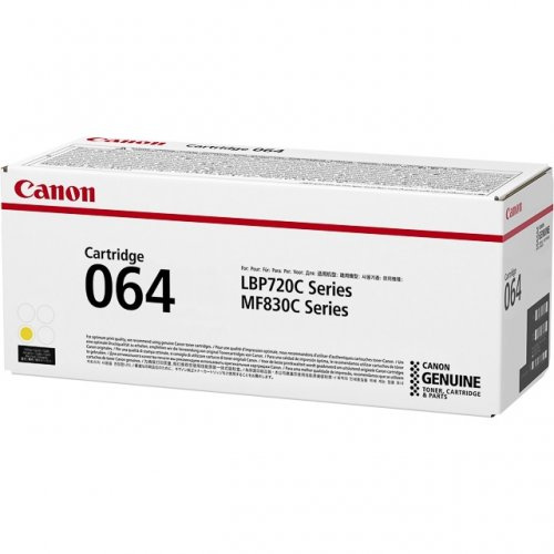 Canon Toner 4931C001 064 Yellow in the group COMPUTERS & PERIPHERALS / Printers & Accessories / Ink & Toner / Toner / Canon at TP E-commerce Nordic AB (C26601)