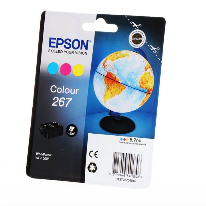 EPSON Ink C13T26704010 267 Colour, Globe in the group COMPUTERS & PERIPHERALS / Printers & Accessories / Ink & Toner / Ink cartridges / Epson at TP E-commerce Nordic AB (C26795)