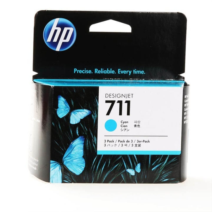 HP Ink CZ134A 711 Cyan 3-pack in the group COMPUTERS & PERIPHERALS / Printers & Accessories / Ink & Toner / Toner / HP at TP E-commerce Nordic AB (C26973)