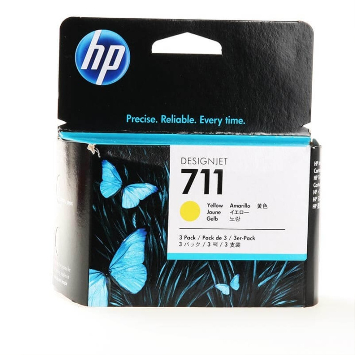 HP Ink CZ136A 711 Yellow 3-pack in the group COMPUTERS & PERIPHERALS / Printers & Accessories / Ink & Toner / Toner / HP at TP E-commerce Nordic AB (C26975)