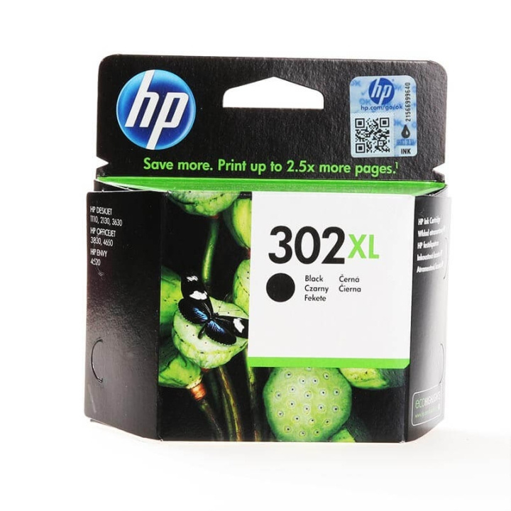 HP Ink F6U68AE 302XL Black in the group COMPUTERS & PERIPHERALS / Printers & Accessories / Ink & Toner / Toner / HP at TP E-commerce Nordic AB (C26992)