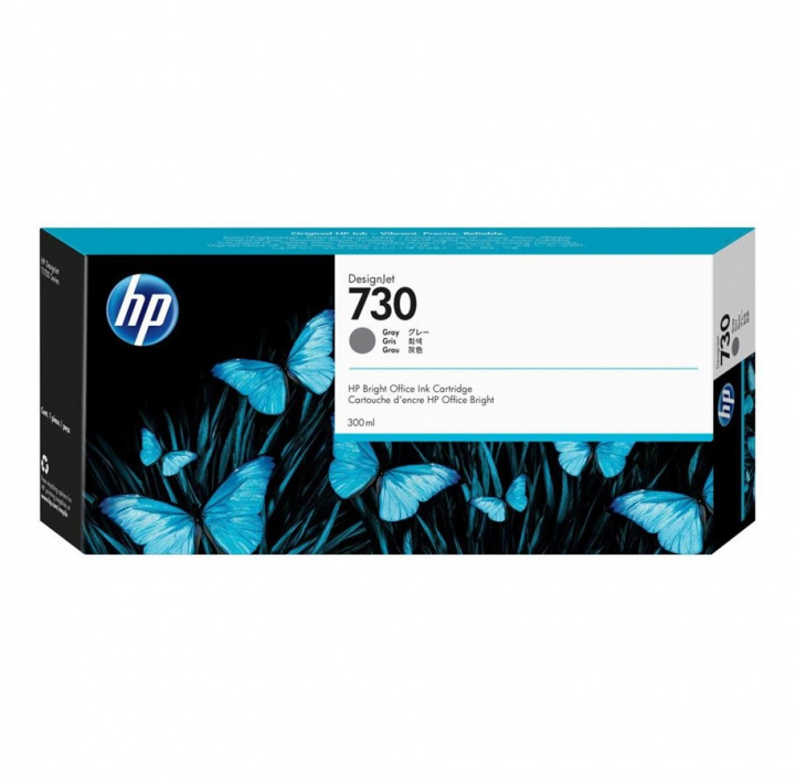 HP Ink P2V72A 730 Grey 300ml in the group COMPUTERS & PERIPHERALS / Printers & Accessories / Ink & Toner / Toner / HP at TP E-commerce Nordic AB (C27034)