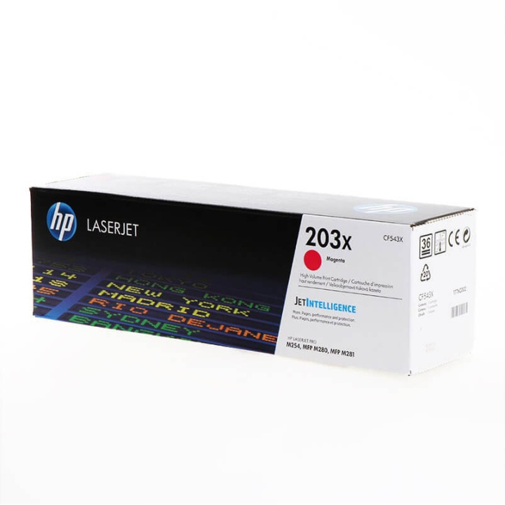 HP Toner CF543X 203X Magenta in the group COMPUTERS & PERIPHERALS / Printers & Accessories / Ink & Toner / Toner / HP at TP E-commerce Nordic AB (C27284)