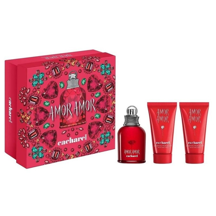 Cacharel Giftset Cacharel Amor Amor 50ml EDT Spray 2x 50ml Body Lotion in the group BEAUTY & HEALTH / Gift sets / Gift sets for her at TP E-commerce Nordic AB (C29229)